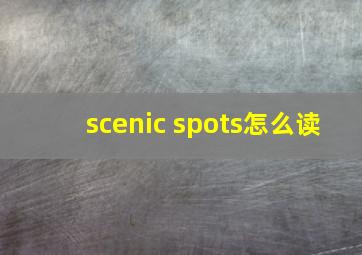 scenic spots怎么读